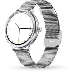 Inteligentné hodinky dámske kovový remienok elegantný